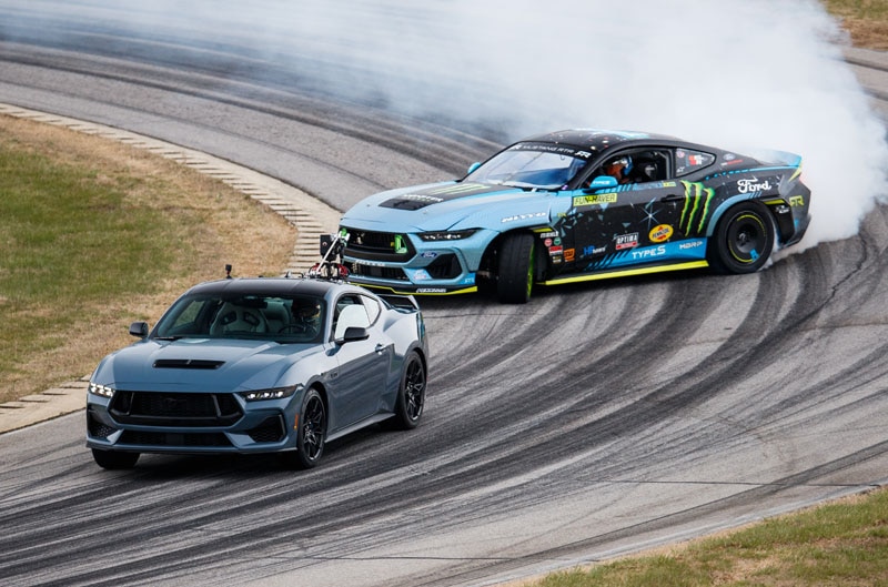 2024 RTR Mustang on the track