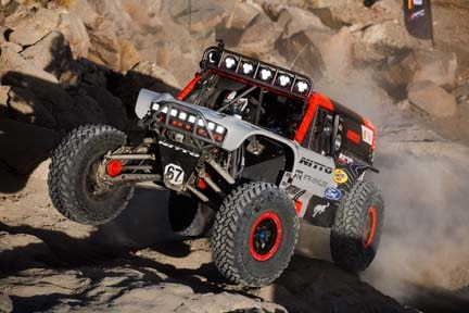 Bronco on hill